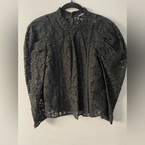 Womens Express Lace Blouse with Camisole underlay